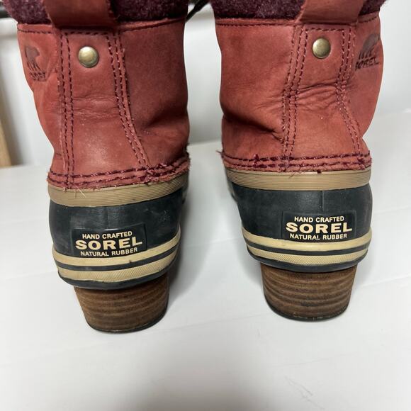 Sorel Slimpack II Lace Redwood Boots Style 2348-628 Size 6.5 - Picture 4 of 9